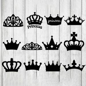 Металлический трафарет корона король королева принцесса тиара для «сделай сам» Скрапбукинг Подарочная открытка декоративное ремесло 12 видов
