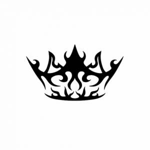 Корона символ логотипа тату дизайн трафарет векторные иллюстрации