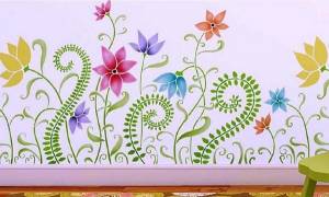 Трафареты для декора стен в комнатах, в ванной и на кухне