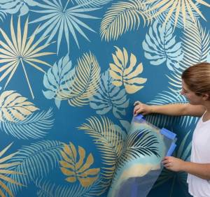 Трафаретная роспись стен