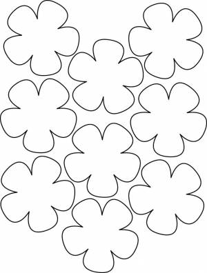 Шаблоны и трафарет цветов для вырезания из бумаги