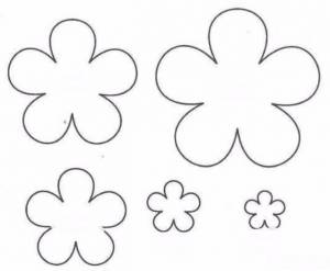 Шаблоны цветов для вырезания из бумаги