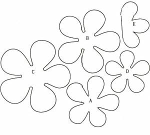 Шаблоны цветов для вырезания из бумаги