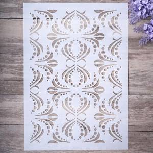 Декоративный трафарет с изображением черепа, размер , трафареты для рисования своими руками, скрабукинг, роспись по дереву, холсту, полу, стенам и плитке