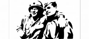 Трафареты на окна к 9 мая