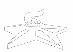 Трафареты вечного огоня для вырезания на окно к 9 мая