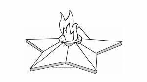 Вечный огонь шаблон для вырезания из бумаги на 9 мая