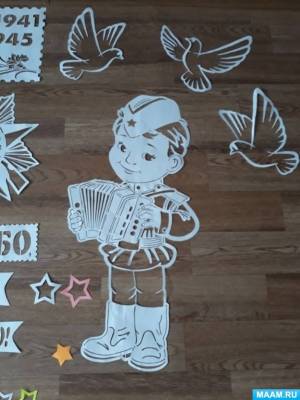 Вытынанки на окна к 9 мая