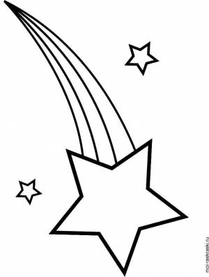 Раскраски Раскраска Звездопад звезды звезды