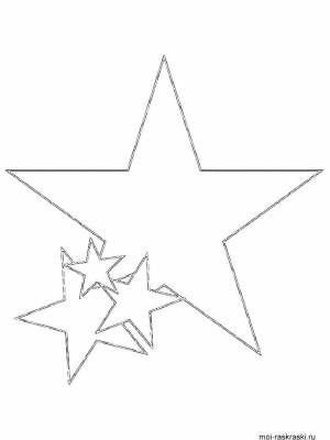 Раскраски Раскраска Звезды звезды простые раскраски