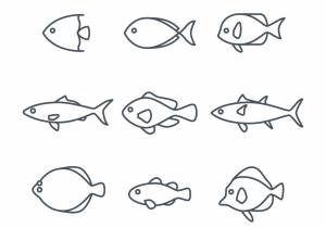 Легкий рисунок рыбки