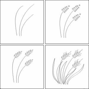 Как нарисовать пшеницу