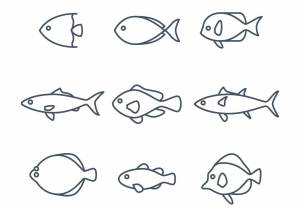 Легкие рисунки рыб