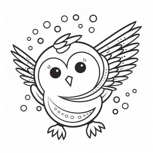 Раскраски для детей для печати раскраски сова генеративный искусственный интеллект