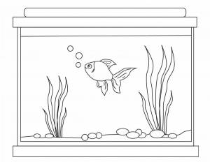 Раскраски Рыбки в аквариуме для детей 4 5 лет