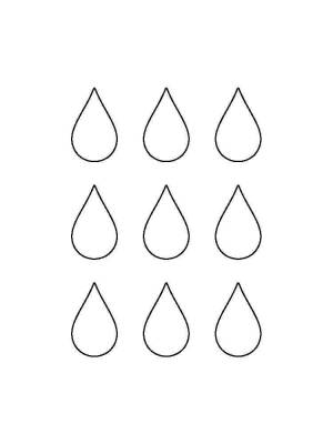 Картинка Раскраска Капелька