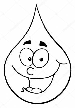 Раскраска Капелька
