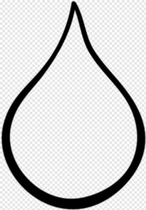 Раскраска капелька воды для детей