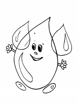 Раскраски, капелька природа