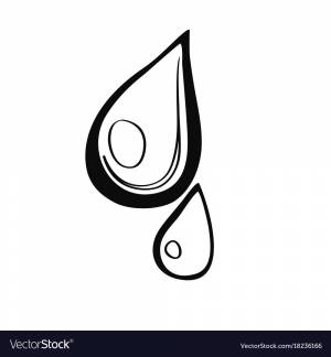 Капельки раскраска