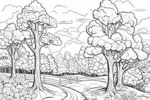 Раскраска осень для детей 6 лет