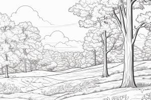 Раскраска осень для детей 6 лет