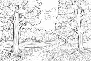 Раскраска осень для детей 6 лет