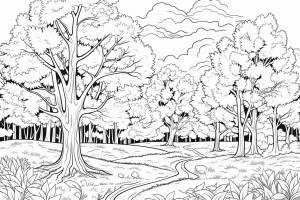 Раскраска осень для детей 6 лет