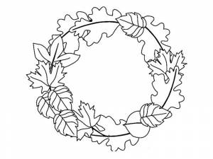 Раскраска Осенние Листья