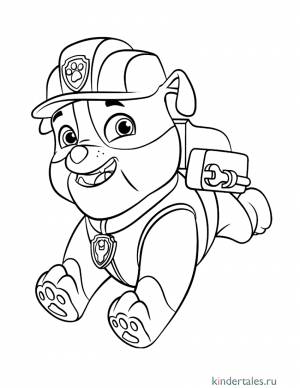 Крепыш с рюкзаком-трансформером» раскраска для детей