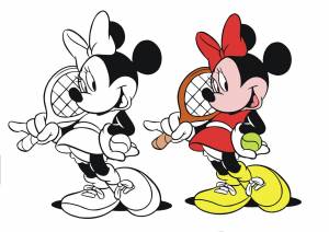 Раскраски с цветным образцом