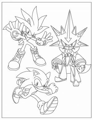 Раскраски Sonic prime