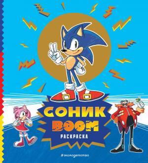 Раскраска из мультфильма Соник boom