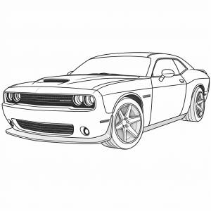раскраски автомобиль Додж