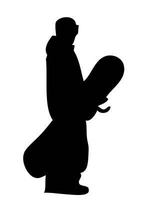 Трафареты Сноубордиста