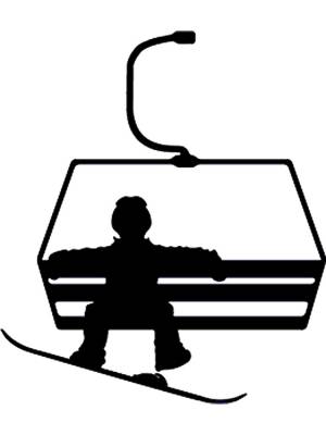 Трафареты Сноуборд для вырезания из бумаги