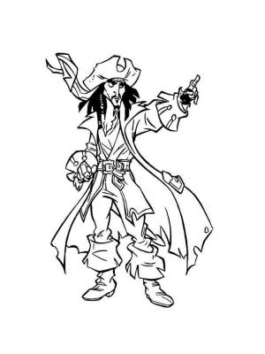 Раскраски Джек Воробей