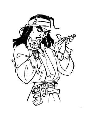 Раскраски Джек Воробей