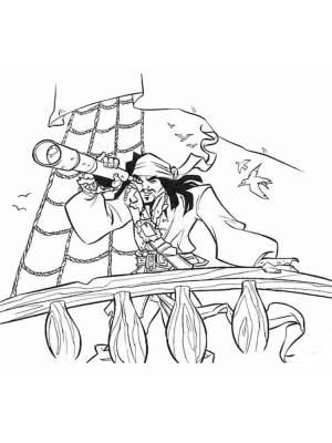 Раскраски Джек Воробей