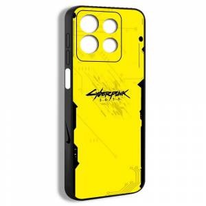 чехол для смартфона Подходит для Infinix Note 30 4G Cyberpunk Киберпанк 2077 Модный желтый простой рисунок JAA38