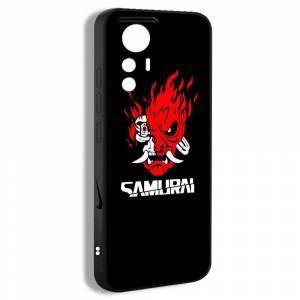 чехол для смартфона Подходит для Xiaomi 12t Pro Cyberpunk Киберпанк 2077 модный красный черный логотип рисунок JAA39