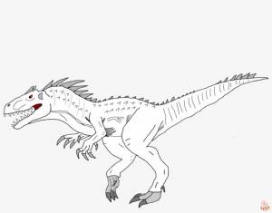 Наслаждайтесь бесконечным весельем с Indominus Rex Coloring Pages от GBcoloring