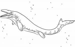 Раскраски Мозазавр