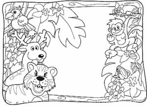 Раскраски Раскраска Животные Дикие животные, Download print coloring page