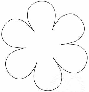 Лепесток ромашки трафарет