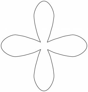 Раскраска лепесток ромашки