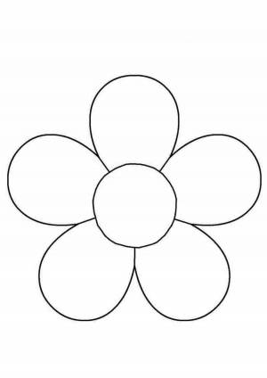 Картинки Шаблон ромашка