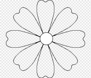 Цветочный шаблон с бумажным рисунком, бесплатные ромашки, шаблон, угол, белый png