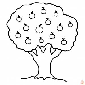 Найдите лучшие раскраски Apple Tree онлайн