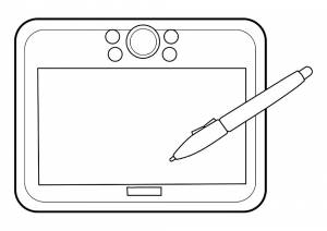 Раскраска Планшет